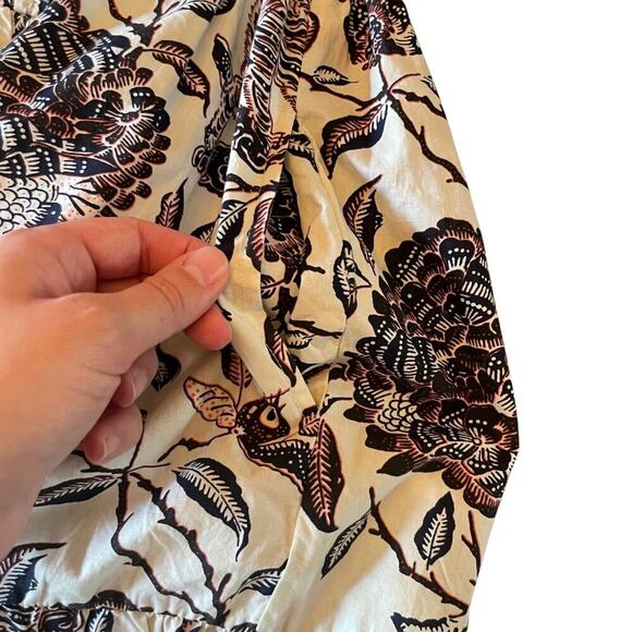 House of Harlow 1960 Puff Sleeve Smocked Mini Dress Size Medium - New 687P - Picture 9 of 9